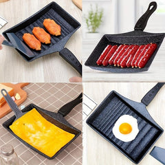 Tamagoyaki Pan Set Non Stick Omelette Pan with Spatula and Brush