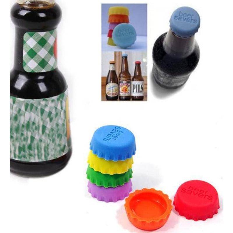 5pcs Set Silicone Fresh keeping Cover Soft Glue Plug Wine Bottle Cover