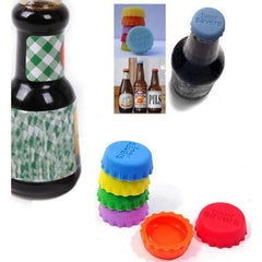 5pcs Set Silicone Fresh keeping Cover Soft Glue Plug Wine Bottle Cover