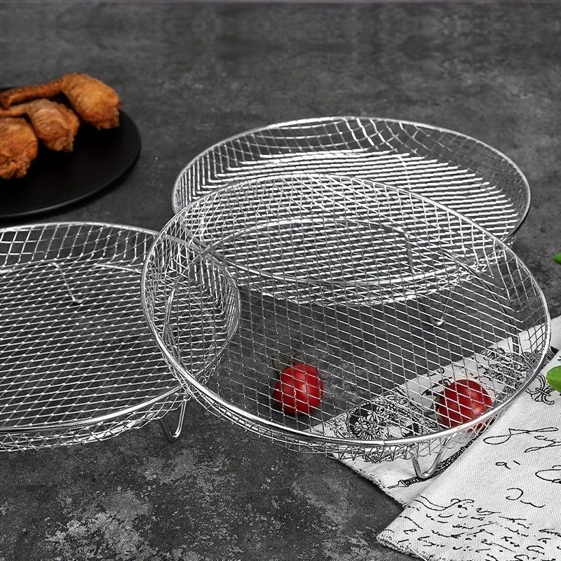3 Tier Air Fryer Rack Stainless Steel Dehydrator Cooling Rack