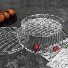 3 Tier Air Fryer Rack Stainless Steel Dehydrator Cooling Rack