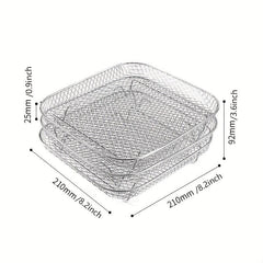 3 Tier Air Fryer Rack Stainless Steel Dehydrator Cooling Rack