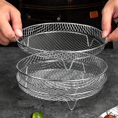 3 Tier Air Fryer Rack Stainless Steel Dehydrator Cooling Rack