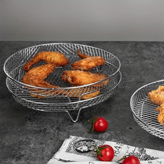 3 Tier Air Fryer Rack Stainless Steel Dehydrator Cooling Rack