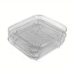 3 Tier Air Fryer Rack Stainless Steel Dehydrator Cooling Rack