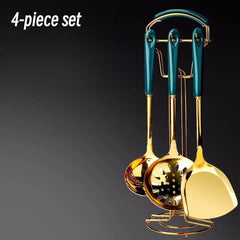 Cooking Utensils Set Spatula Soup Spoon Stainless Steel Cutlery Set