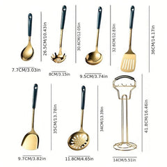 Cooking Utensils Set Spatula Soup Spoon Stainless Steel Cutlery Set
