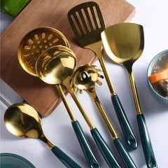 Cooking Utensils Set Spatula Soup Spoon Stainless Steel Cutlery Set