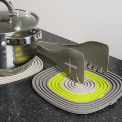 3-In-1 Silicone Heat Resistant Pad Pot Coaster Drain Mat Coaster