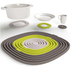 3-In-1 Silicone Heat Resistant Pad Pot Coaster Drain Mat Coaster