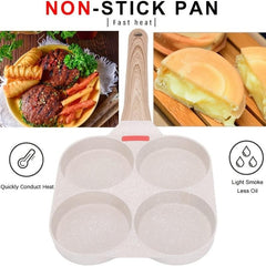 Nonstick Egg Frying Pan 4 Cup Ham Pancake Maker