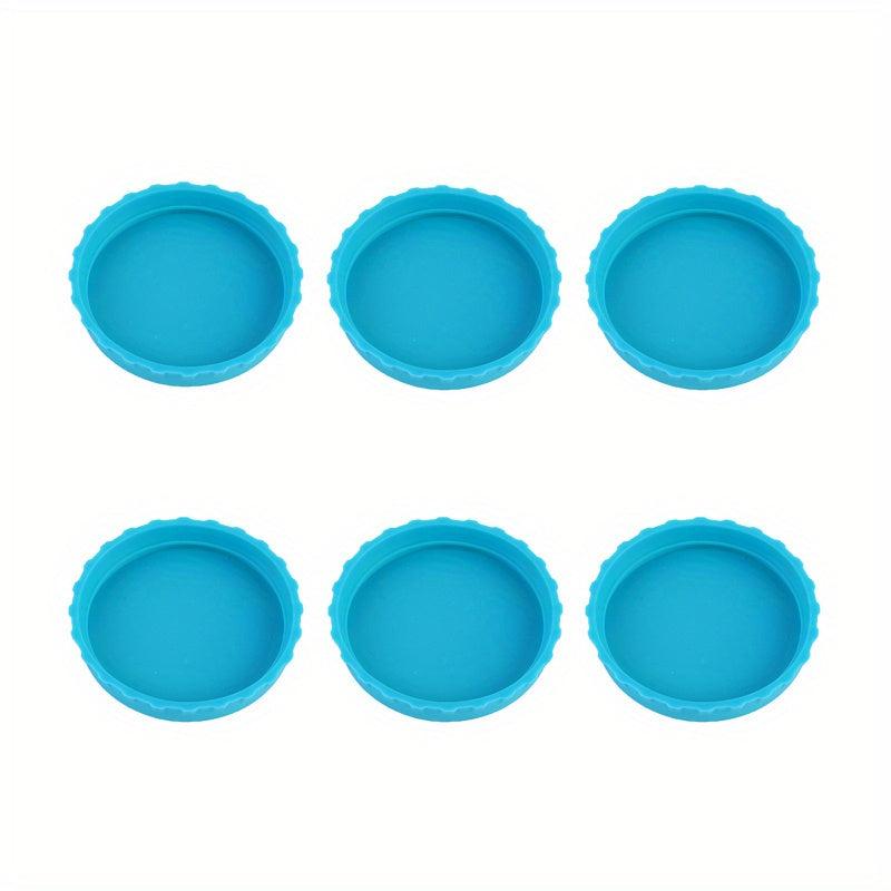 6pcs Silicone Can Lids Sealing Cover Beverage Beer Can