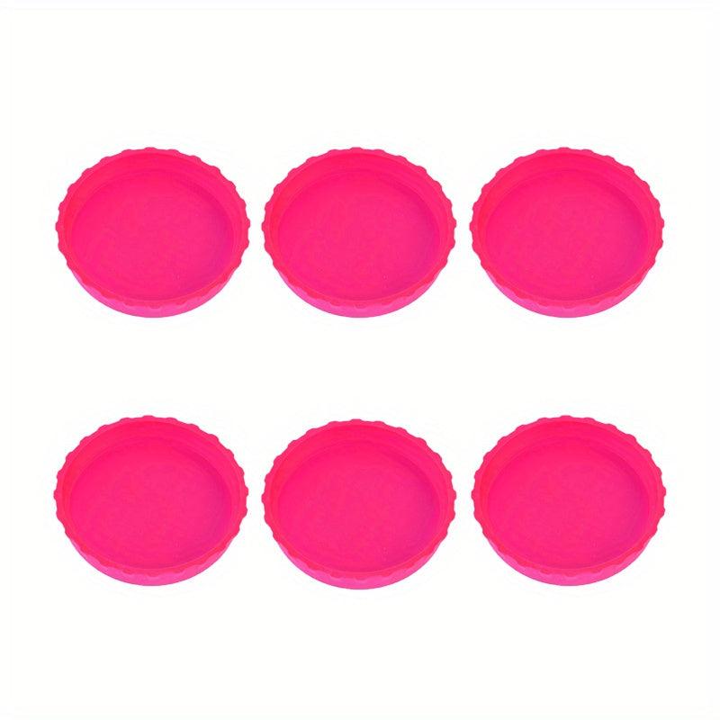 6pcs Silicone Can Lids Sealing Cover Beverage Beer Can