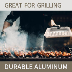 10pcs Aluminum Pans 22x86x33cm Disposable Foil Half Size Steam Table Deep Pans