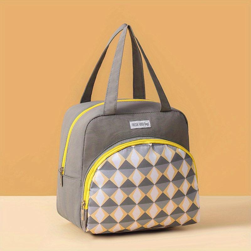 Waterproof Double Deck Bento Box Bag for Students and Office Workers
