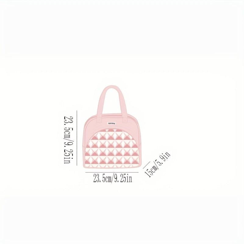 Waterproof Double Deck Bento Box Bag for Students and Office Workers