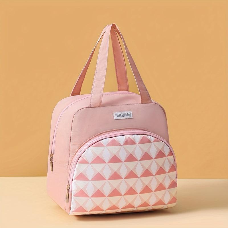 Waterproof Double Deck Bento Box Bag for Students and Office Workers