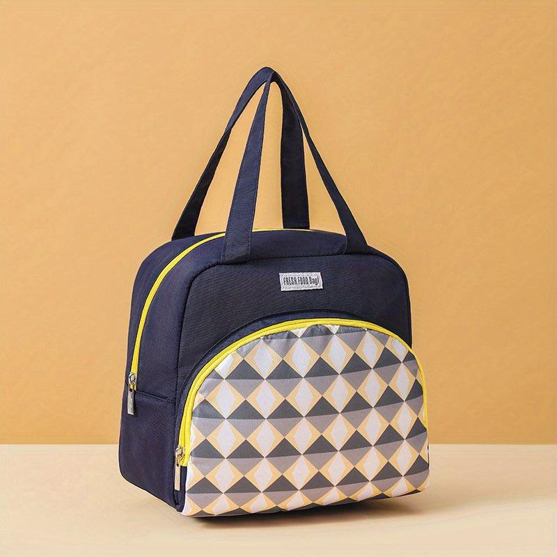 Waterproof Double Deck Bento Box Bag for Students and Office Workers