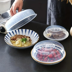 Clear Plastic Food Cover Collapsible Microwave Splatter Shield