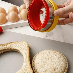 2pcs Stainless Steel Sandwich Cookie Cutters and Sealer Set