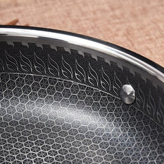 Nonstick Frying Pan With Honeycomb Coating 29 Stainless Steel Non Stick Skillet