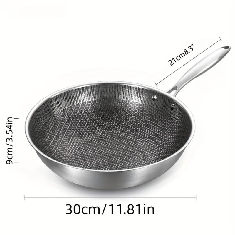Nonstick Frying Pan With Honeycomb Coating 29 Stainless Steel Non Stick Skillet