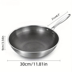 Nonstick Frying Pan With Honeycomb Coating 29 Stainless Steel Non Stick Skillet