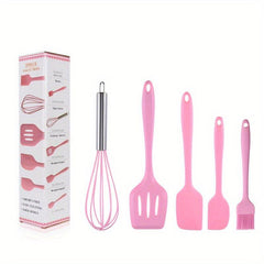 5pcs Silicone Spatula Scraper Set Kitchen Utensils