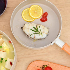 2pcs Ceramic Non Stick Cookware Set Frying Pan Egg Pan Caucepan