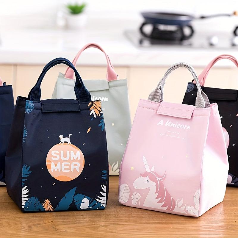 Thermal Insulation Portable Lunch Box Bag for Students and Office Workers