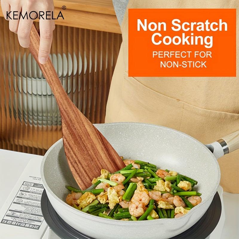 4pcs Wooden Spatulas Set Wood Spurtles Kitchen Utensils Gadgets