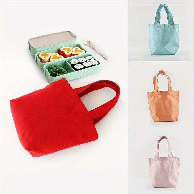 Canvas Lunch Box Bag Bento Box Storage Bag Travel Accessories