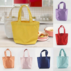 Canvas Lunch Box Bag Bento Box Storage Bag Travel Accessories