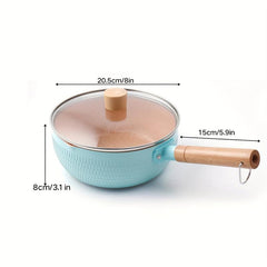 Stainless Steel Yukihira Pan Non-stick Soup Pot with Cover