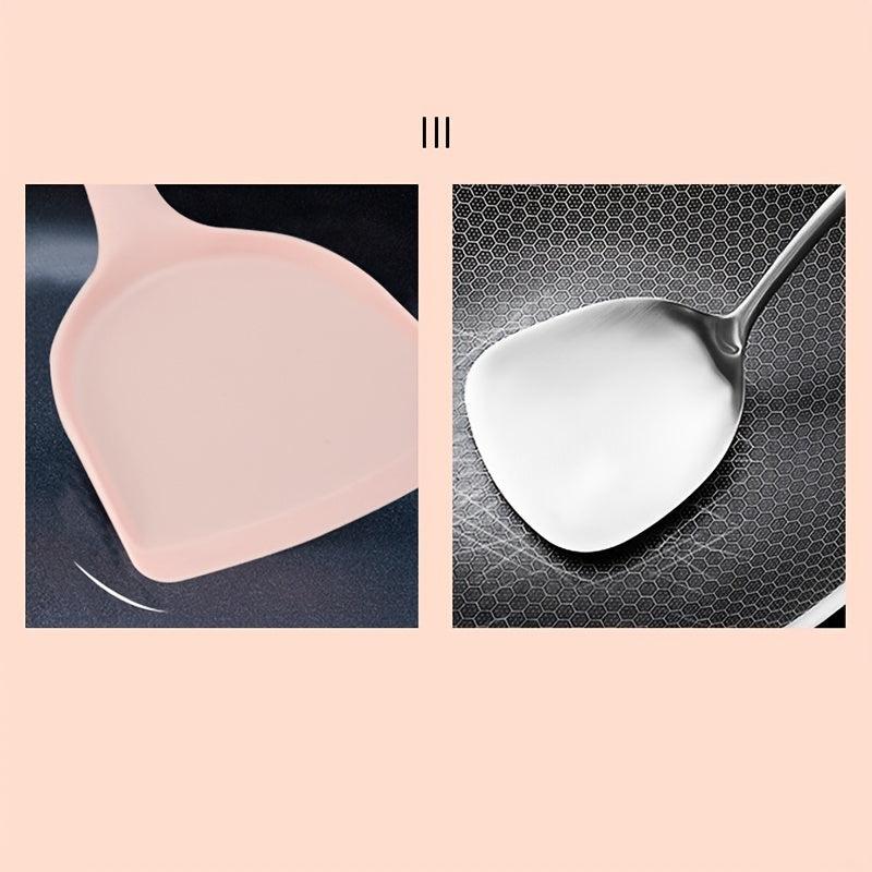 5pc Silicone Wok Spoon Set Non-stick Kitchen Utensils
