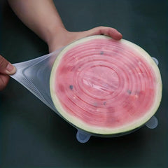 6pcs Silicone Stretch Lids - Durable Food Storage Covers
