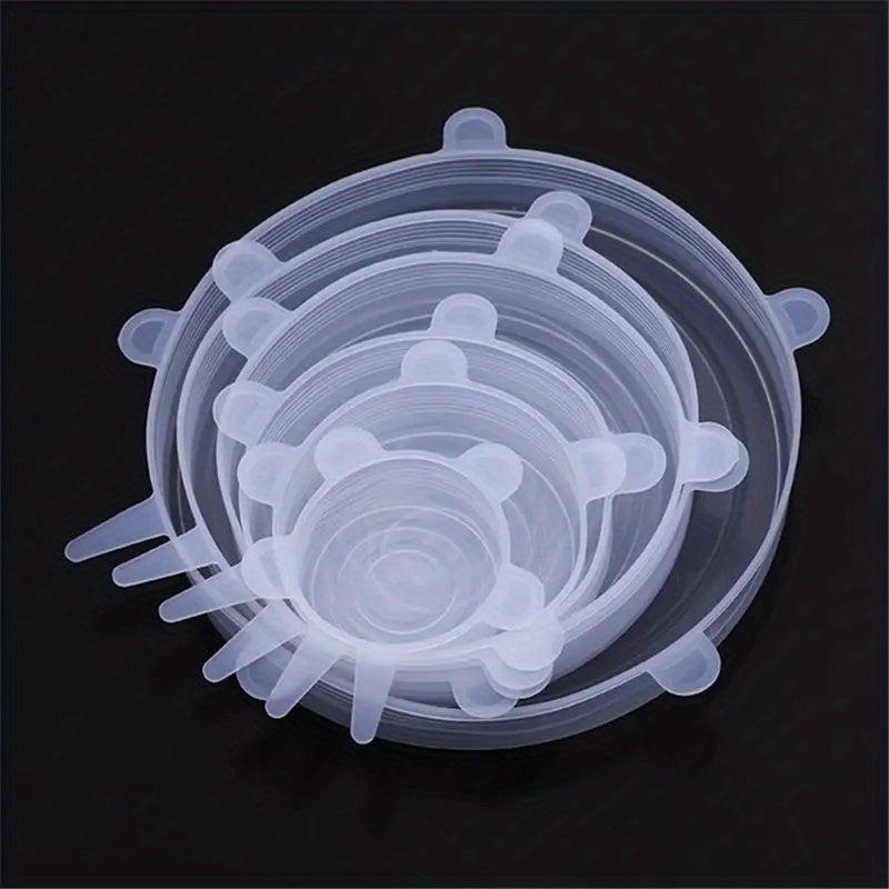 6pcs Silicone Stretch Lids - Durable Food Storage Covers