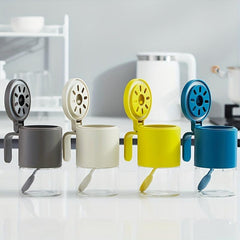 1pc Spice Salt Pepper Shakers Seasoning Bottles With Lid Condiment Containers