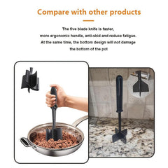 5 Blade Meat Chopper for Delicious Burgers and More