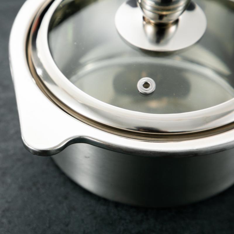 Stainless Steel Small Hot Pot Ramen Pot Chinese Cooking Pot With Lid