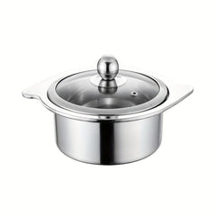 Stainless Steel Small Hot Pot Ramen Pot Chinese Cooking Pot With Lid