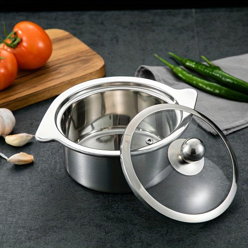 Stainless Steel Small Hot Pot Ramen Pot Chinese Cooking Pot With Lid