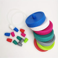4pcs Mason Jar Silicone Lids Wide Mouth Sealed Lids 86mm