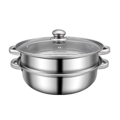 3pcs Stainless Steel Steamer Large Capacity Steaming Fish Cooking Soup