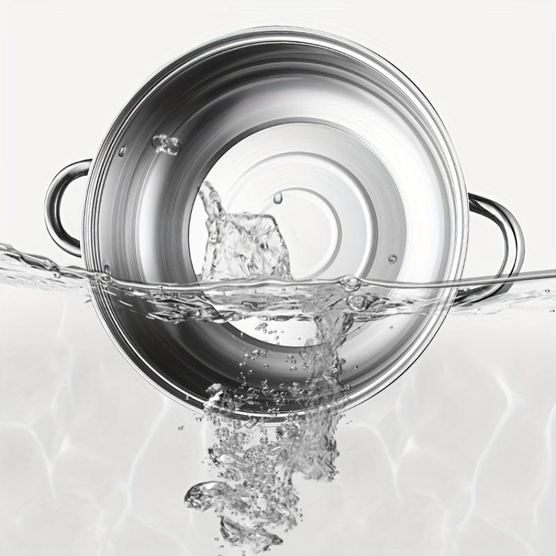 Household Large Steamer Stainless Steel Three-layer Steamer