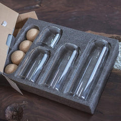 4pcs Glass Food Storage Jar With Cork Lids Transparent Food Storage Jar