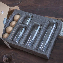 4pcs Glass Food Storage Jar With Cork Lids Transparent Food Storage Jar