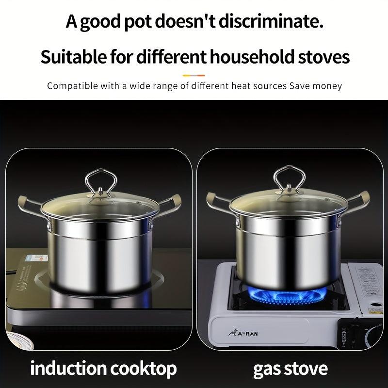 7.87'' Non-Stick Soup Pot with Stainless Steel Handle & Lid