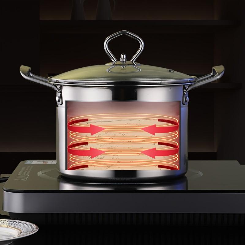7.87'' Non-Stick Soup Pot with Stainless Steel Handle & Lid