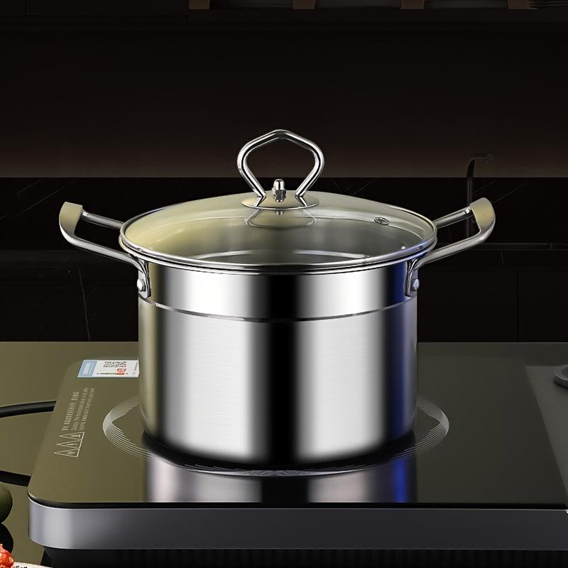 7.87'' Non-Stick Soup Pot with Stainless Steel Handle & Lid